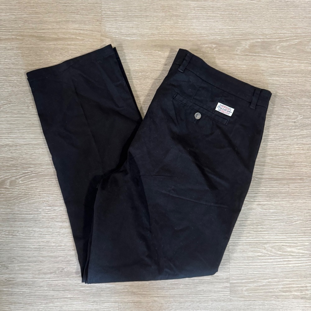 NWT Flag & Anthem Chino Pants Mens 38/30 Black Corept1995 Cotton Blend NWT